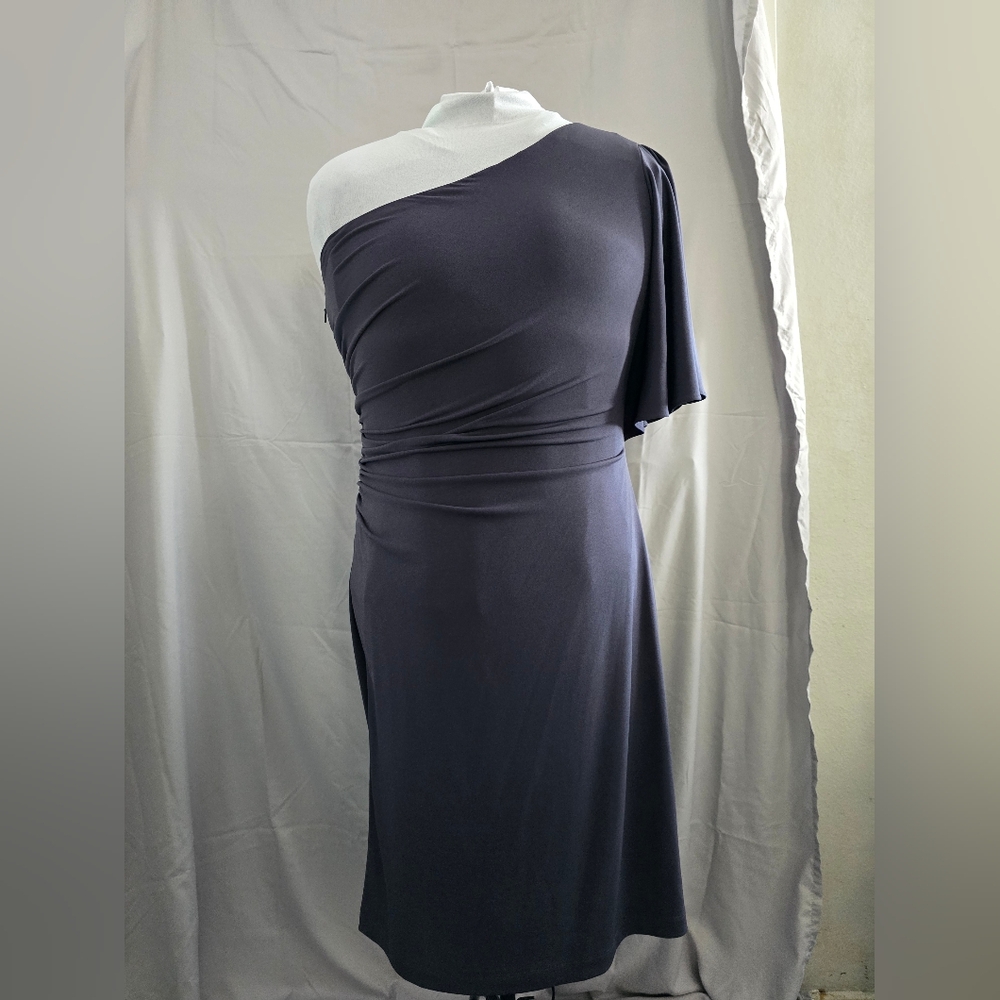 Calvin klein size 8‎ grey assemetric dress.